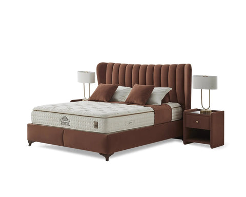 Royal Peri Boxspringbett Set inkl. Matratze – Solider Komfort mit Bonell-Federkern, beidseitiger Polsterung und hoher Langlebigkeit für einen erholsamen Schlaf Schlafsinn