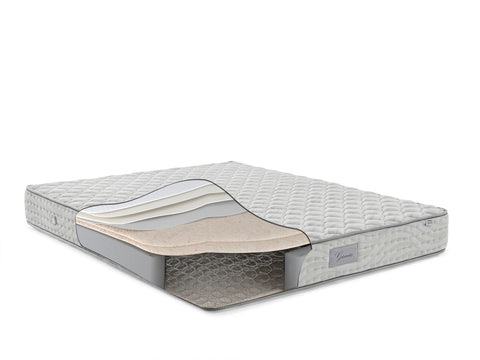 Silber Meridian Boxspringbett Set inkl. Matratze – Bonell-Federkern für Maximale Hygiene, Komfort & Langlebigkeit Schlafsinn