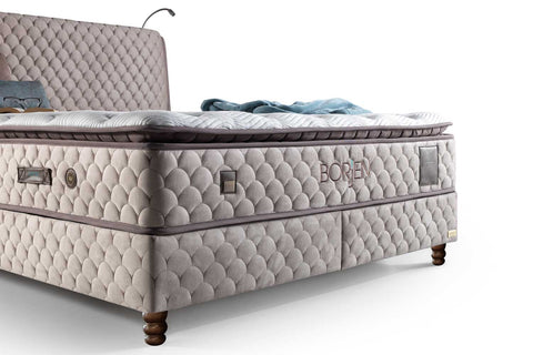 Bambi Borjen Boxspringbett Set H3 Bettkästen Taschenfederkern 33cm