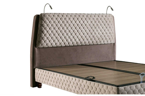 Bambi Borjen Boxspringbett Set H3 Bettkästen Taschenfederkern 33cm