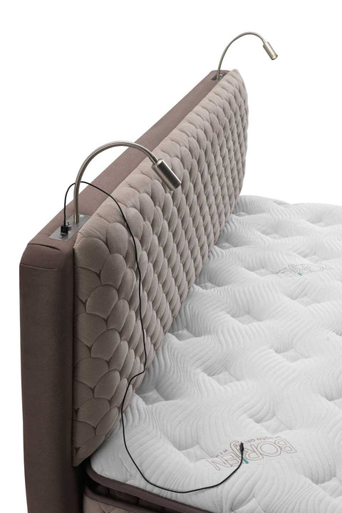 Bambi Borjen Boxspringbett Set H3 Bettkästen Taschenfederkern 33cm
