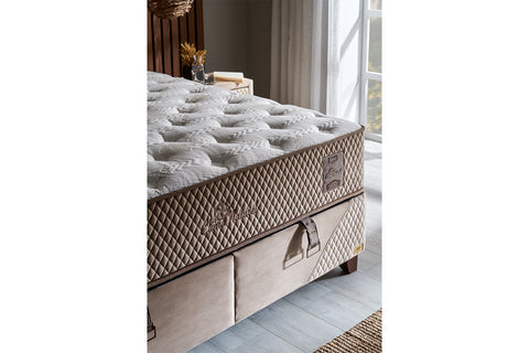 Bambi Clima Naturel Boxspringbett Set H3 Bettkästen Kopfteil Matratze 35cm