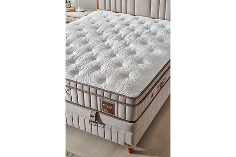 Bambi Kapok Naturel Boxspringbett-Set Naturfasern Taschenfederkern Öko H3