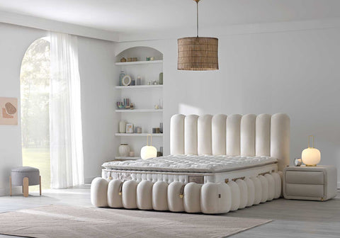 Bambi Vanilla Dream Boxspringbett-Set Viskose Baumwolle Naturfaser 34cm H3
