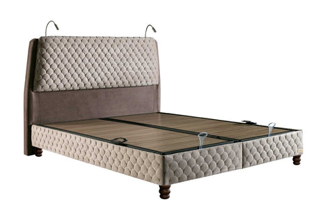 Bambi Borjen Boxspringbett Set H3 Bettkästen Taschenfederkern 33cm