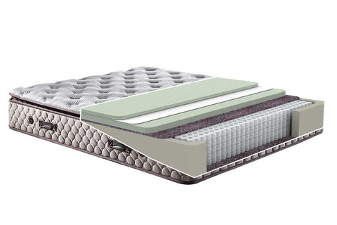 Bambi Borjen Boxspringbett Set H3 Bettkästen Taschenfederkern 33cm