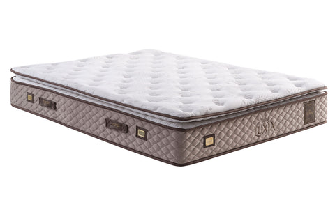 Bambi Luxia Boxspringbett-Set Extra Fest Steinsalz Taschenfederkern 30cm H4-H5