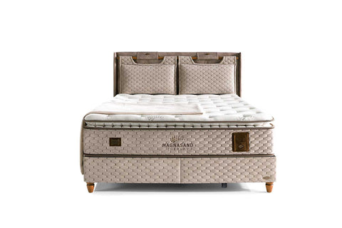 Bambi Magnasand Therapy Boxspringbett-Set Magnetfeld Wellness Sand 30cm H3