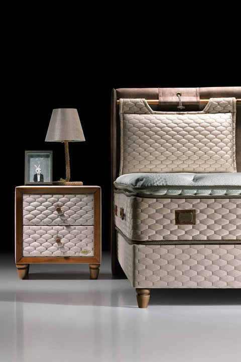 Bambi Magnasand Therapy Boxspringbett-Set Magnetfeld Wellness Sand 30cm H3