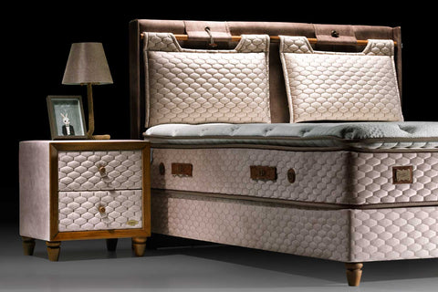Bambi Magnasand Therapy Boxspringbett-Set Magnetfeld Wellness Sand 30cm H3