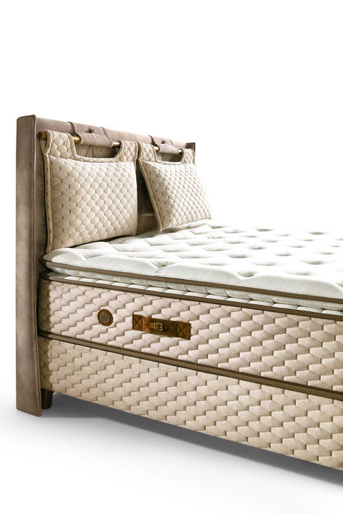 Bambi Magnasand Therapy Boxspringbett-Set Magnetfeld Wellness Sand 30cm H3