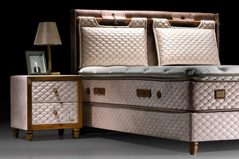 Bambi Magnasand Therapy Boxspringbett-Set Magnetfeld Wellness Sand 30cm H3
