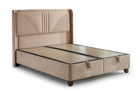 Bambi Clima Naturel Boxspringbett Set H3 Bettkästen Kopfteil Matratze 35cm