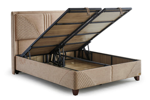 Bambi Clima Naturel Boxspringbett Set H3 Bettkästen Kopfteil Matratze 35cm