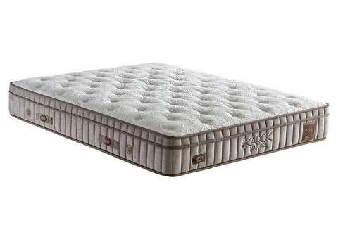 Bambi Kapok Naturel Boxspringbett-Set Naturfasern Taschenfederkern Öko H3