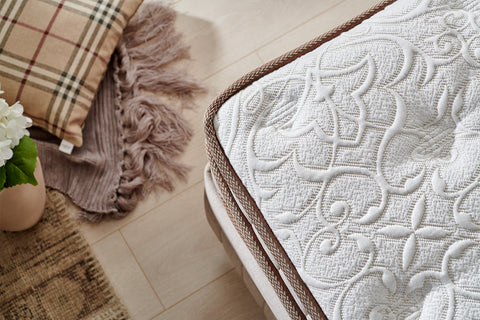 Bambi Kapok Naturel Boxspringbett-Set Naturfasern Taschenfederkern Öko H3