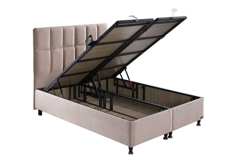Bambi Golden Prime Boxspringbett-Set Bonell-Federkern Wendematratze 26cm H3