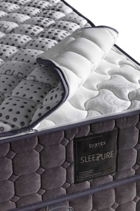Bambi Sleepure Boxspringbett-Set Waschbarer Bezug Hygiene Fest 31cm H3-H4